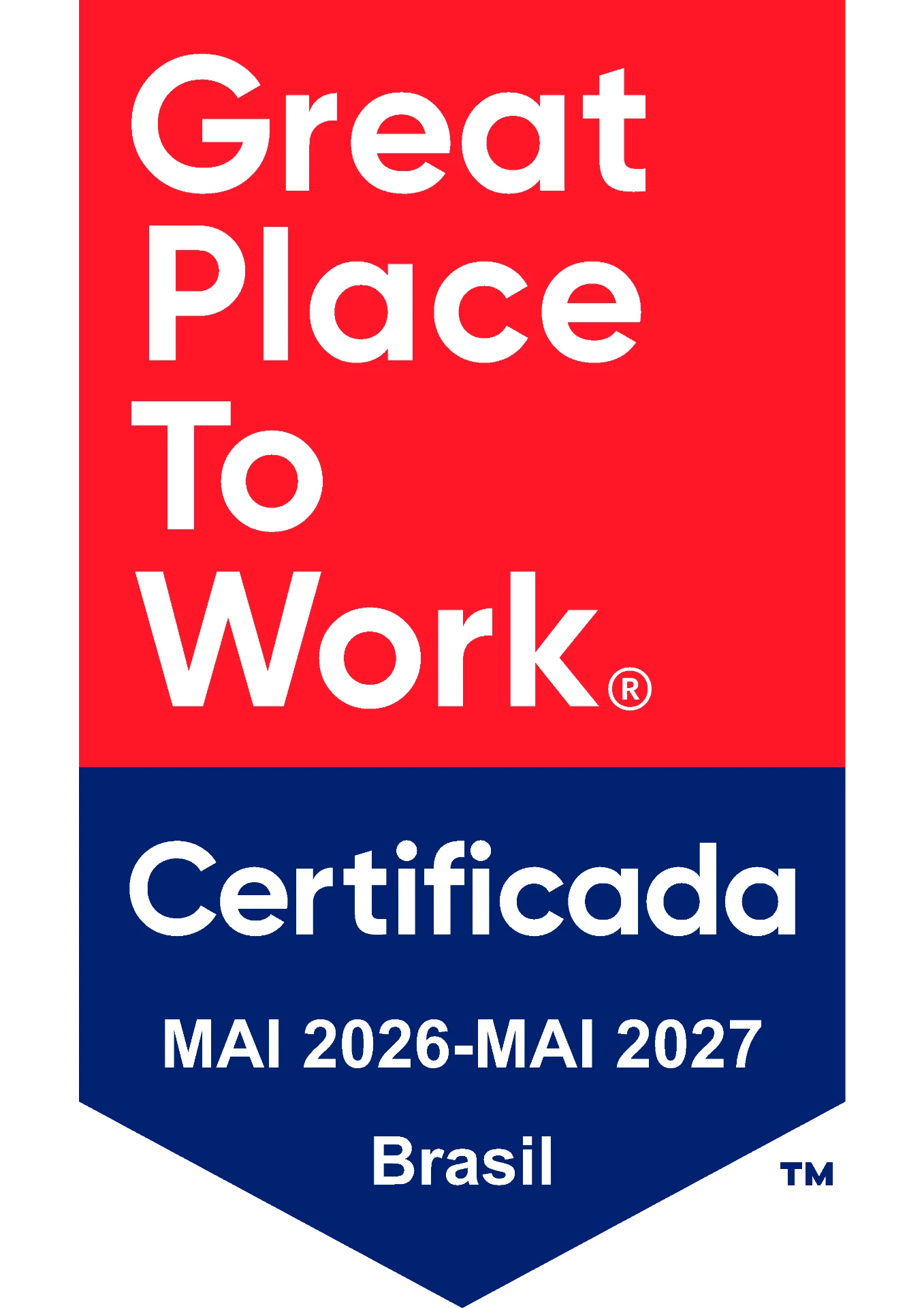 Great Place To Work Certified · Mai 2026 – Mai 2027